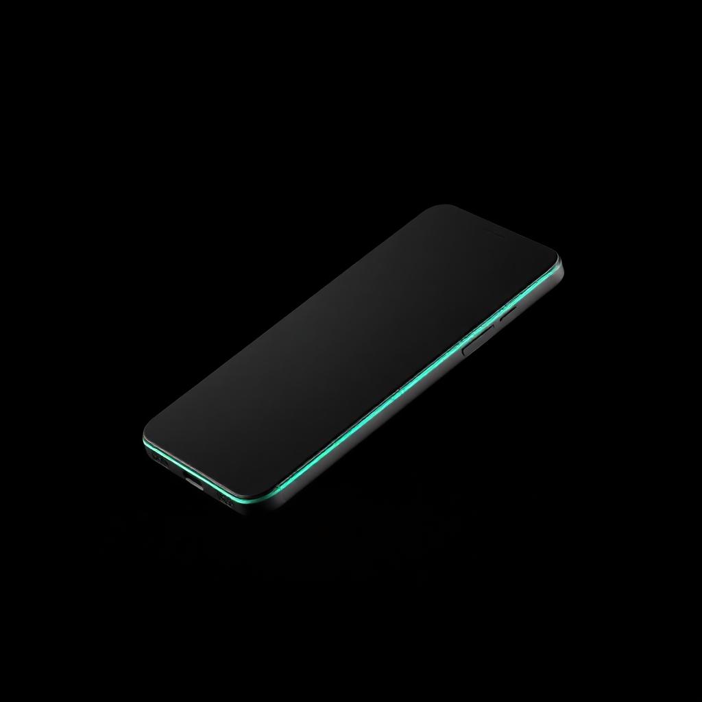 Side profile of the stealth black ShieldPhone